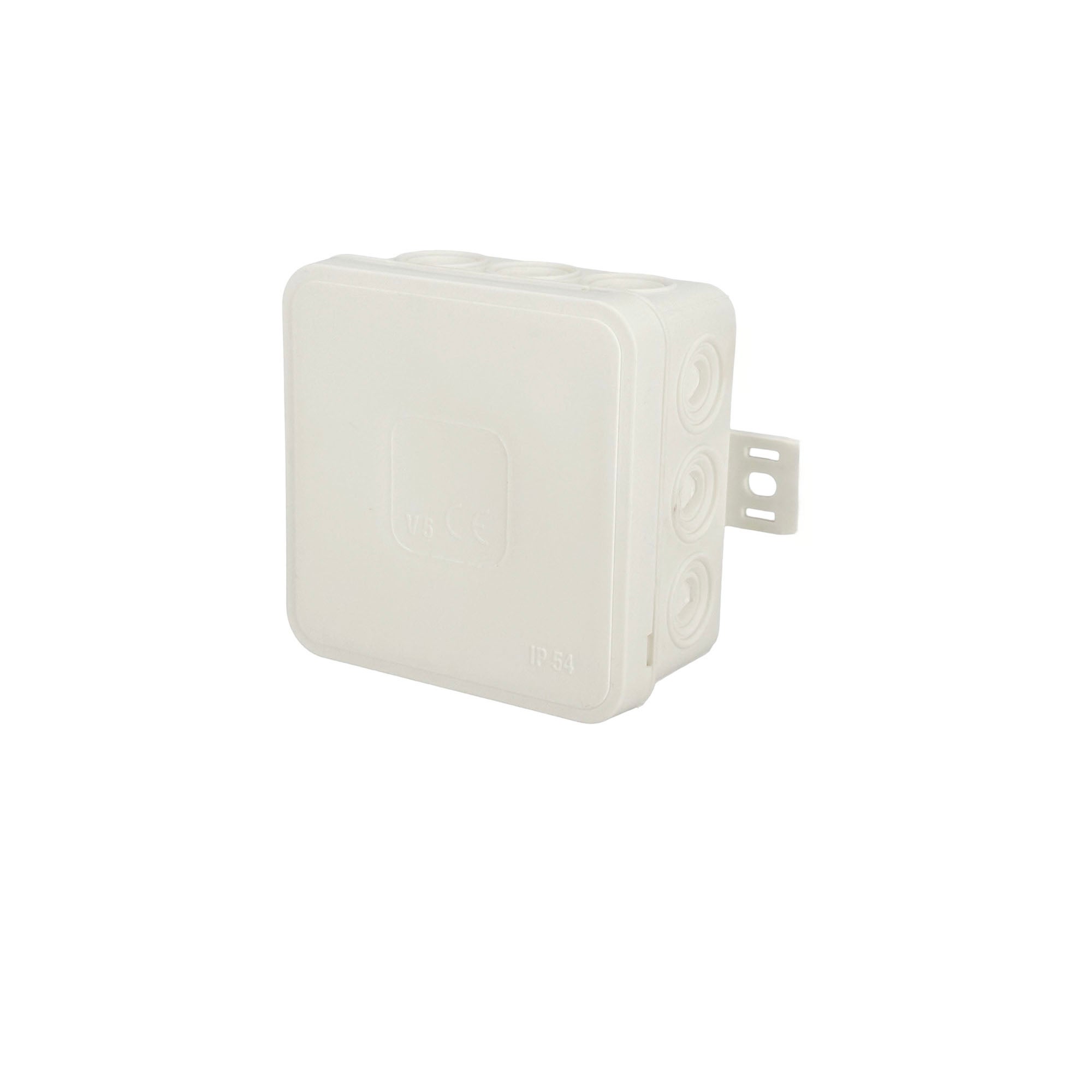 Puszka natynkowa hermetyczna elastyczna 75x75x41mm 12-wlotowa, zamknięcie "na klik" IP54 biała EDO