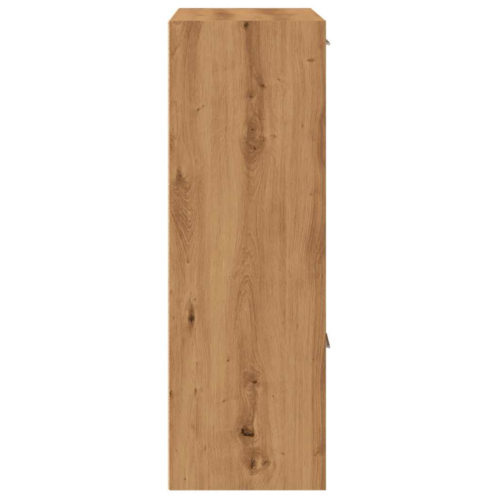 Bibliothèque pour Séjour en Bois Marron H. 30 x l. 60.5 x P. 30 cm - 7