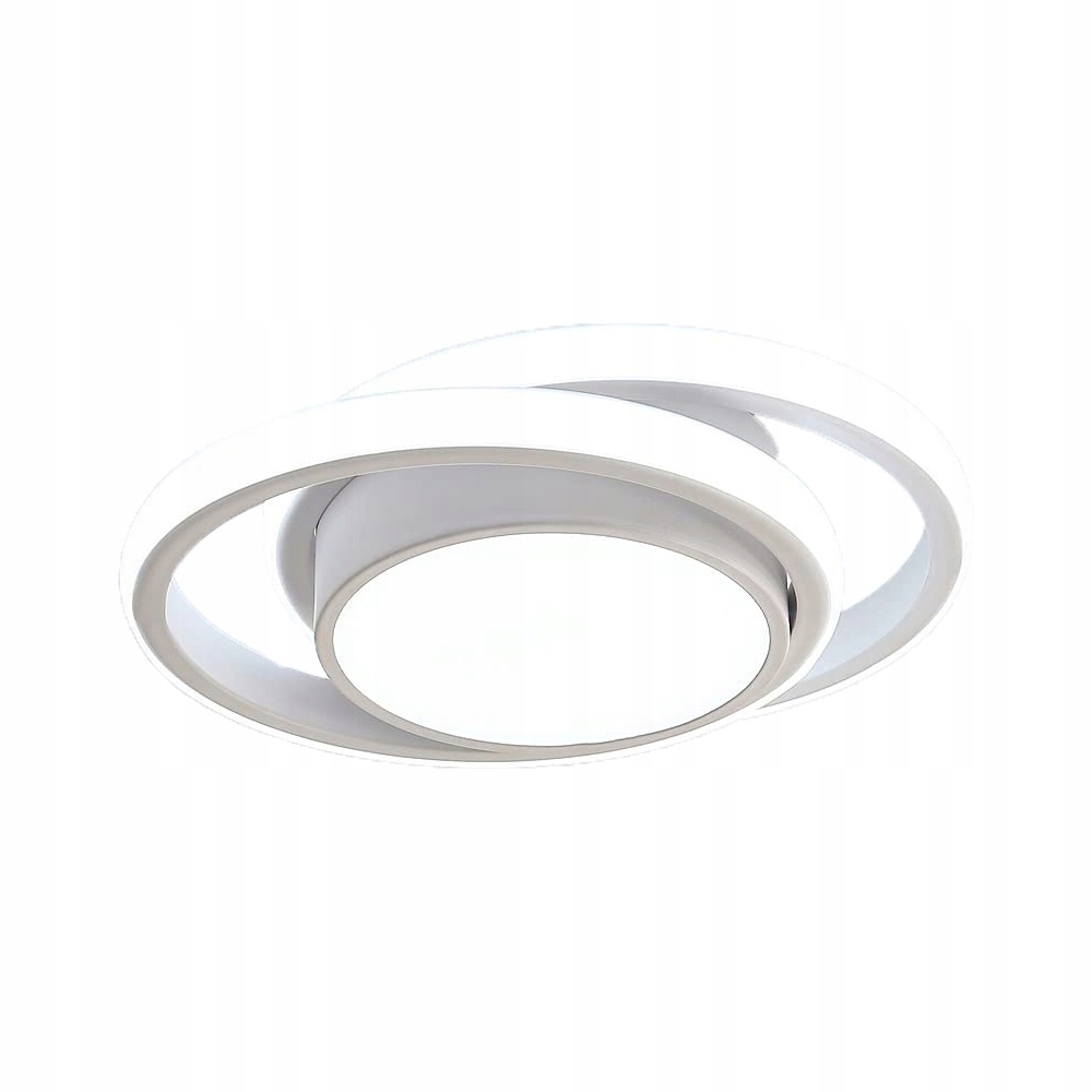 GOECO Plafoniera LED rotonda da 32W - Nero e bianco in metallo - Luce bianca fredda da 6000K a 6500K - per camera da letto ingresso corridoio