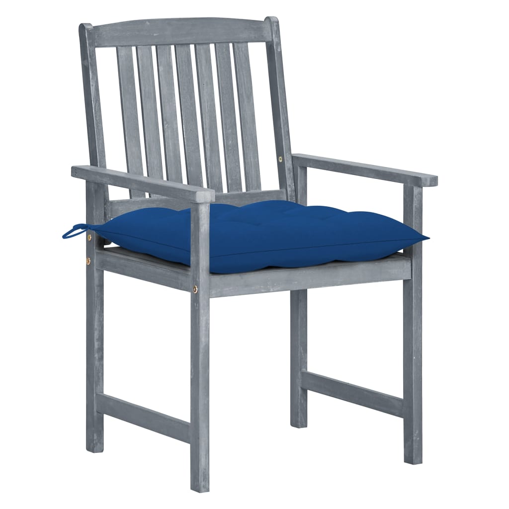 Chaise de jardin avec coussin Maison Exclusive en bois Gris - 2