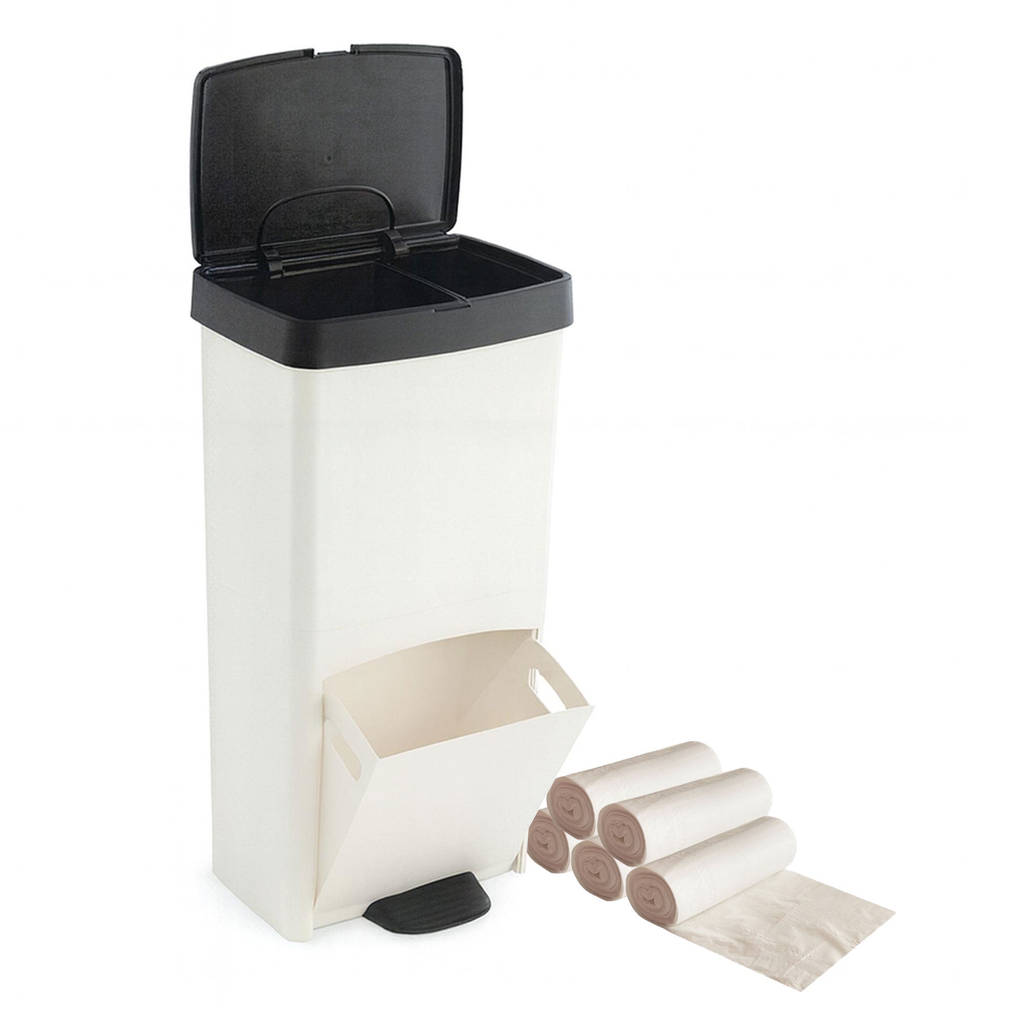 Conteneur poubelle 360 litres pour déchets domestiques