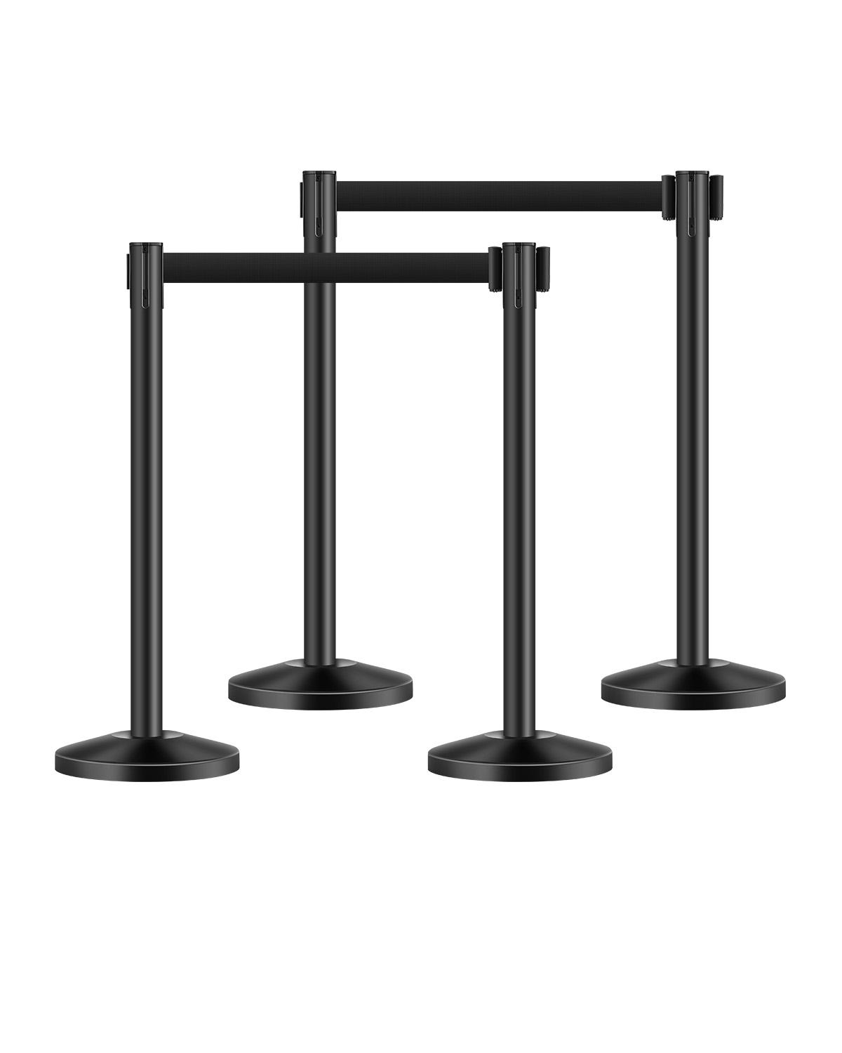 4 Paletti Di Sostegno VEVOR Con Cinghie - Barriere Per Controllo Folla - Foto 9