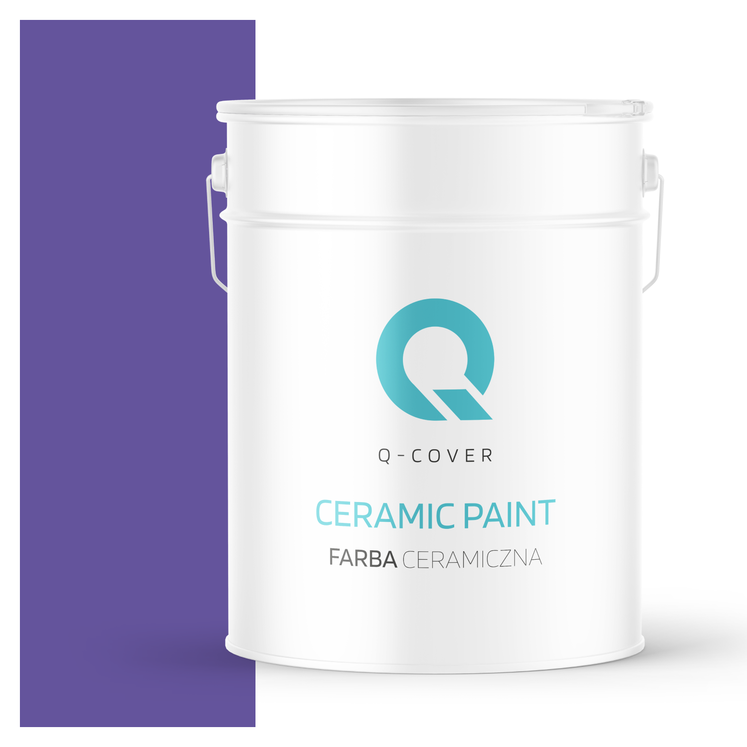 Farba Ceramiczna Do Ścian i Sufitów Q-Cover Purpurowy H2711 Głęboki Mat 10L