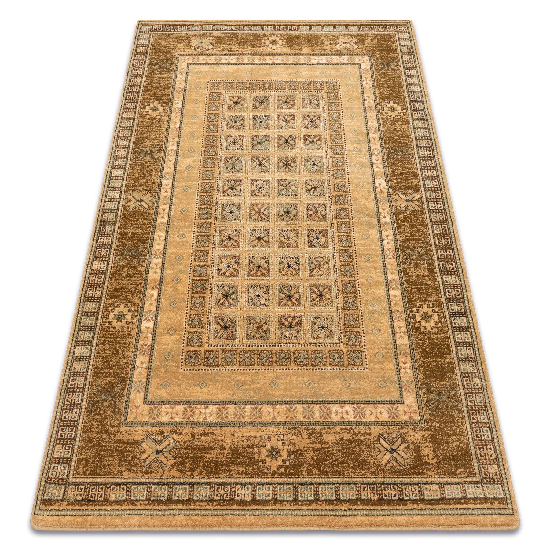Dywan wełniany OMEGA ANTIK miód 66x100 cm