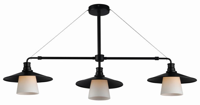 Lampa wisząca LOFT czarno-biała 3 x E27 x 60W wym: 55 x 98 x 26 cm Candellux