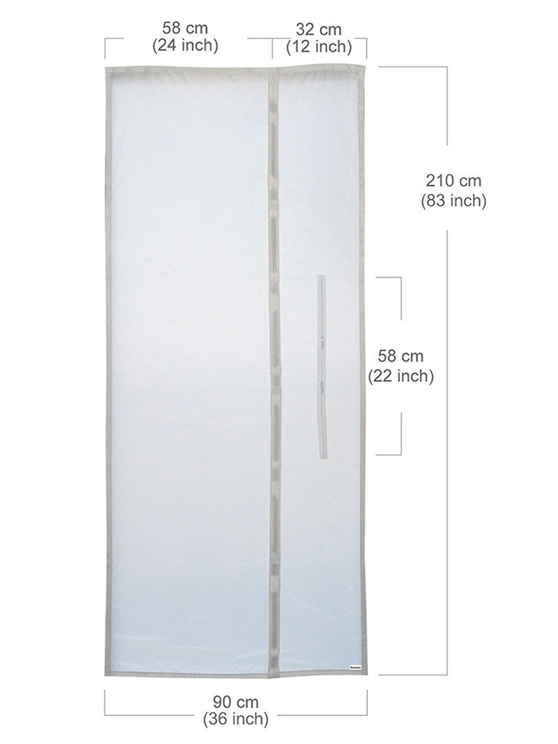Joint de porte de climatiseur portable, kit de joint de porte et de fenêtre de climatiseur, aucun perçage requis, 90 x 210 cm - 5