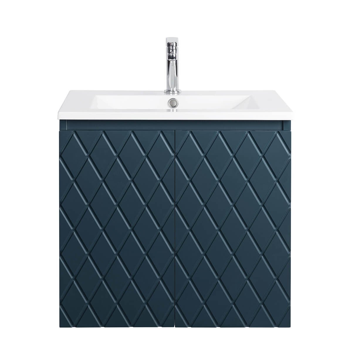 Meuble Prémonté sous vasque Bleu 2 portes 60CM LOSANGE - 3