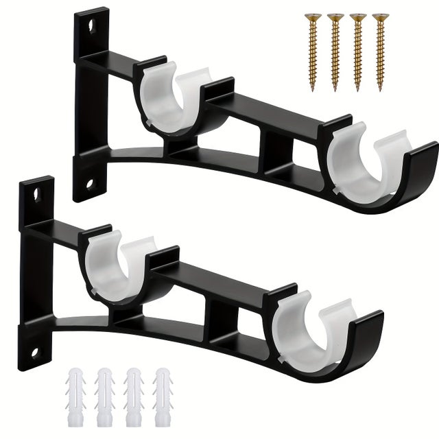 Tringle à Rideau Double Extensible - Support Séparateur De Pièce 48 à 144 Pouces