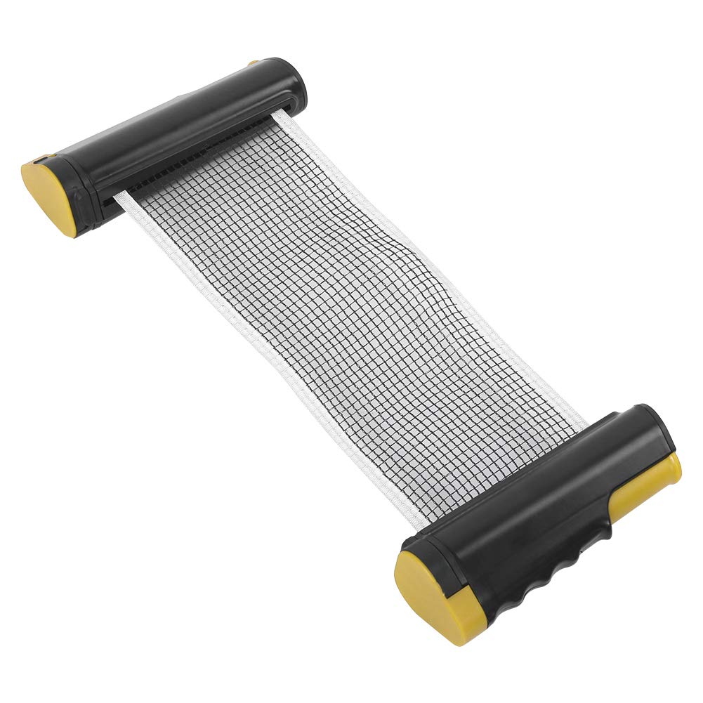 Filet De Ping-pong Rétractable Sourcing Map - 1,75 M, Nylon, Noir, Facile à Transporter