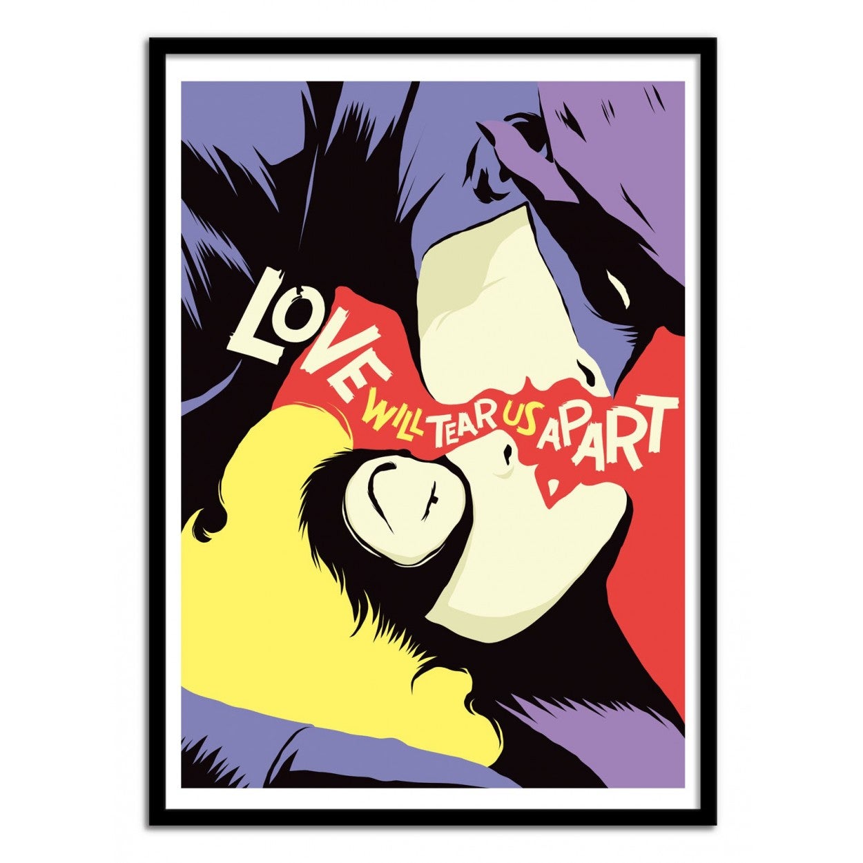 Art Poster Love Vigilantes Reversed Butcher Billy Avec Cadre Noir