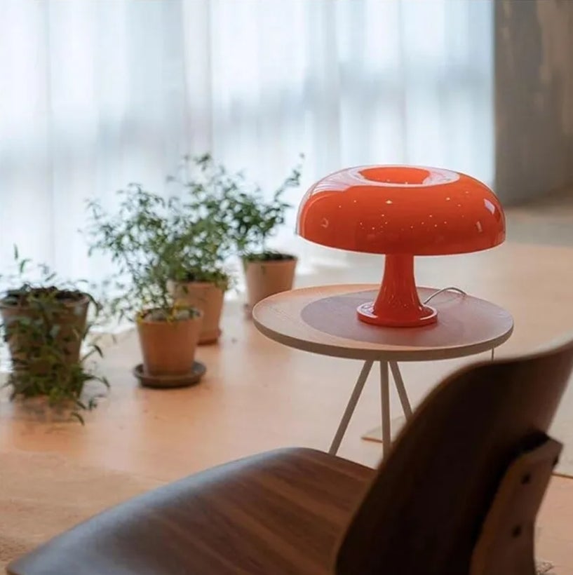 Itgoal Lampe champignon, lampe de table champignon orange, lampe de chevet champignon LED USB, 3 températures de couleur - 7