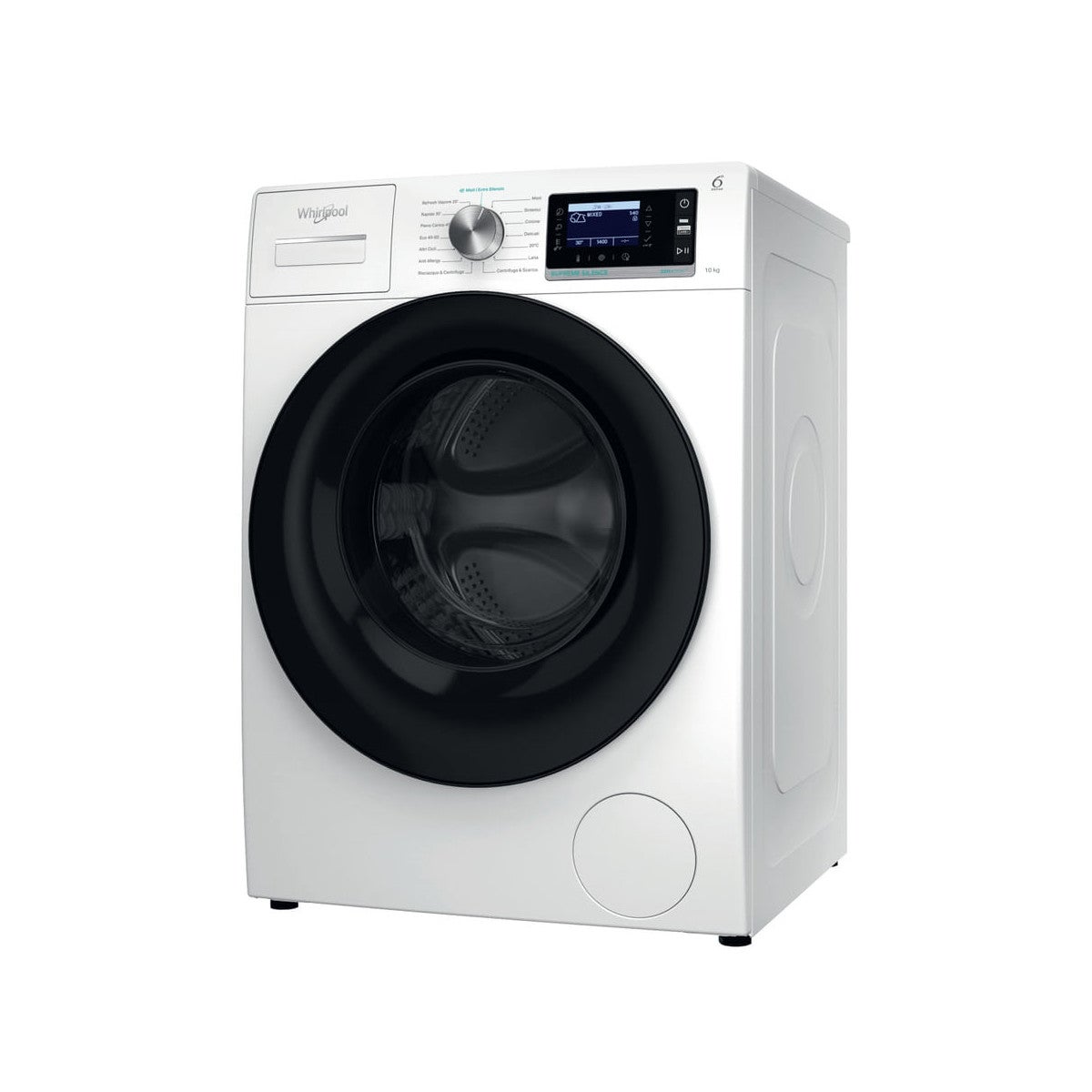 Machine à Laver Whirlpool W6 08 SILENCE IT - 10kg, 1400 Tr/min, Blanc, Pose Libre, Neuve