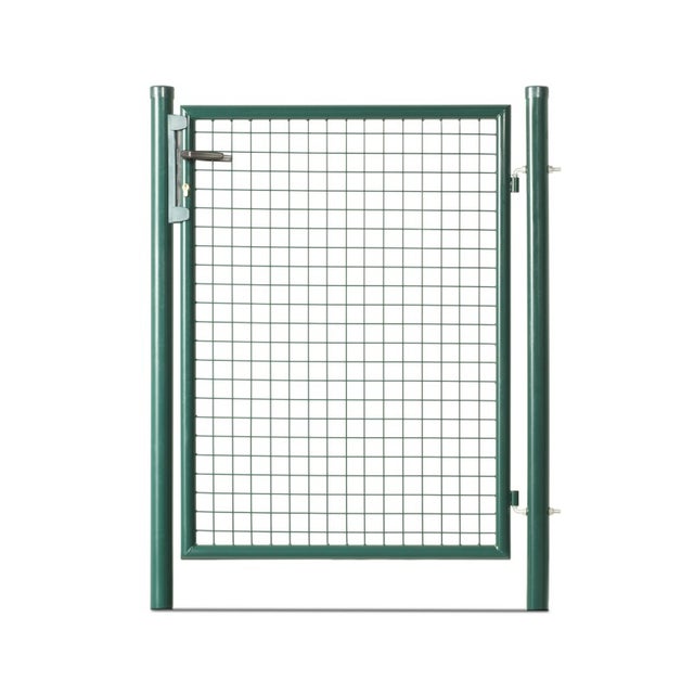 Portillon grillagé en acier galvanisé maille 50 x 50 passage L 1m x H1m20 Vert