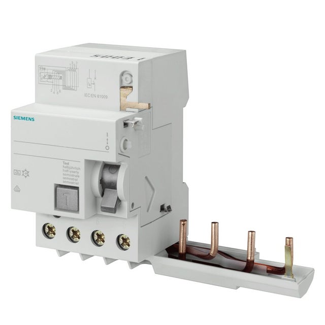 Bloc différentiel Siemens 4P 63A 30mA Type AC 3 modules pour 5SL6-5SL4