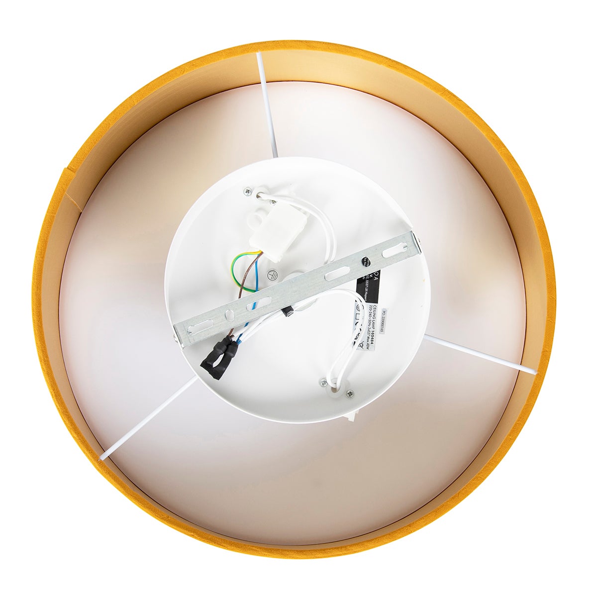 Plafoniera smart ocra 40 cm con 2 Wifi A60 - Drum - 9