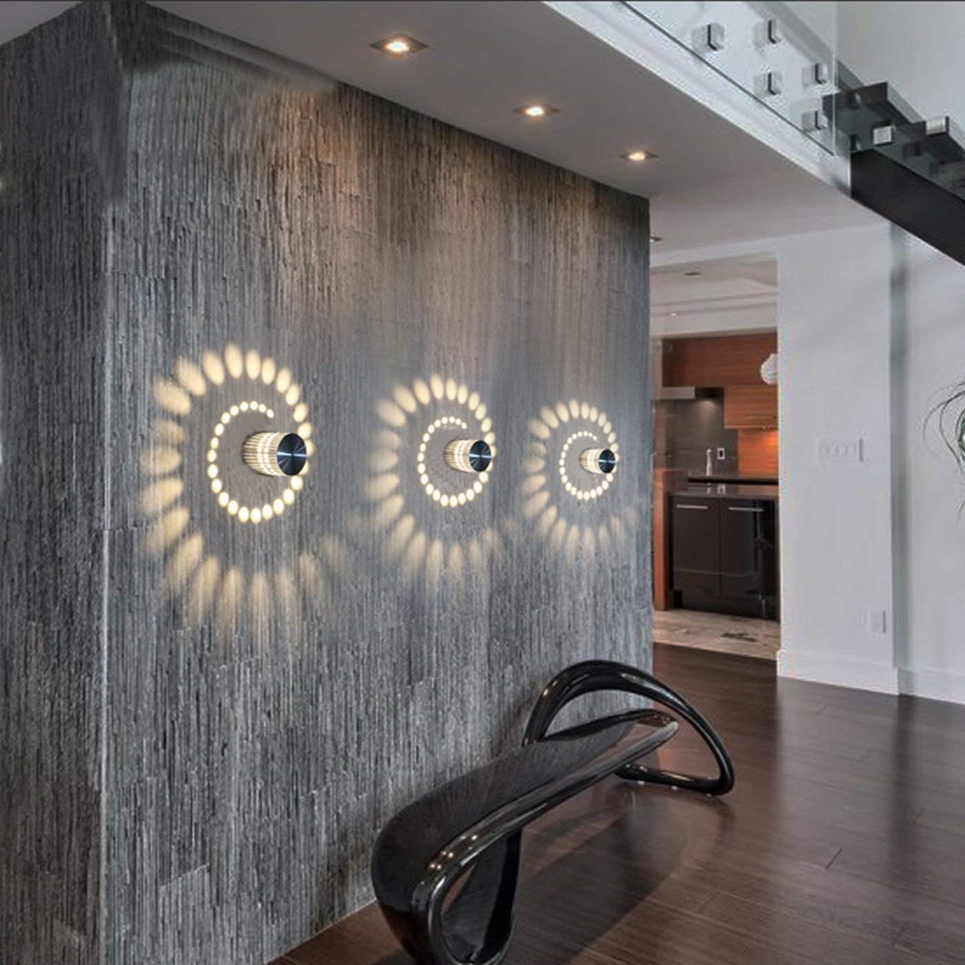 Kinkiet LED 3 W, aluminiowa lampa ścienna, oświetlenie łazienkowe, nowoczesna lampa ścienna - 5