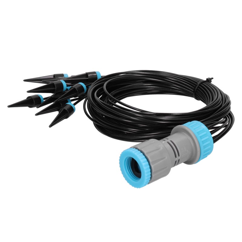 Système d'irrigation goutte à goutte avec 10 goutteurs, dispositif d'arrosage automatique pour fleurs, idéal pour le jardinage et l'agriculture. - 8
