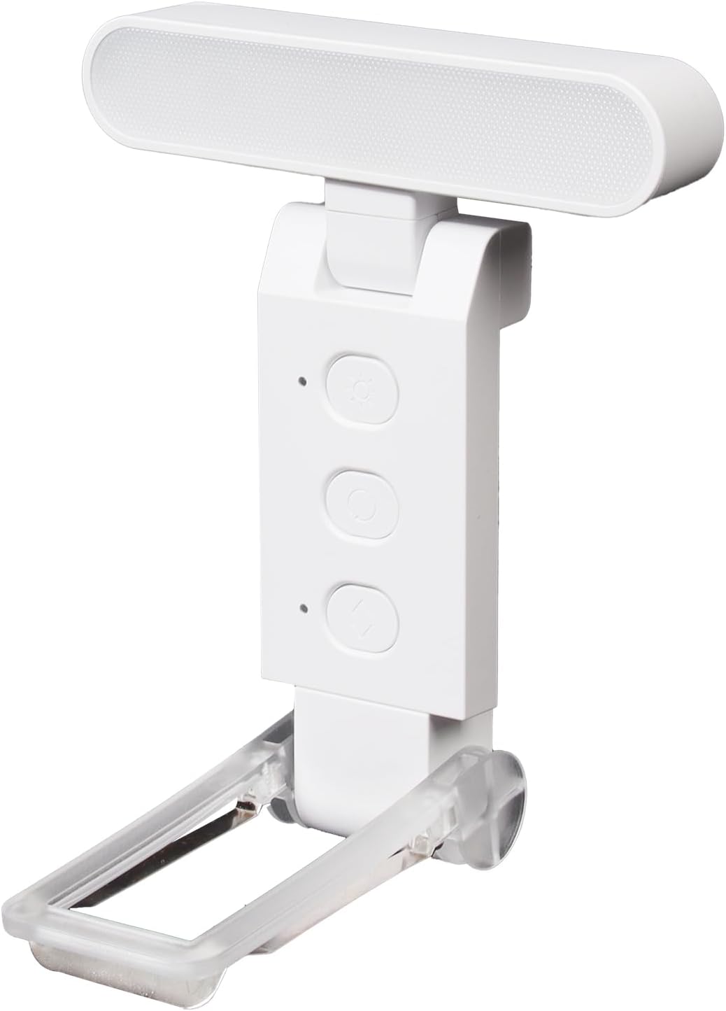 Lampka do czytania z klipsem, ładowana przez USB, 30 regulowanych trybów, ochrona oczu z timerem (biała)