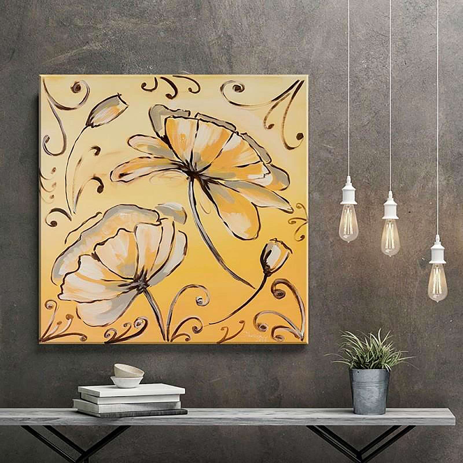 Tableau fleurs 2 - 30 x 30 cm - 5