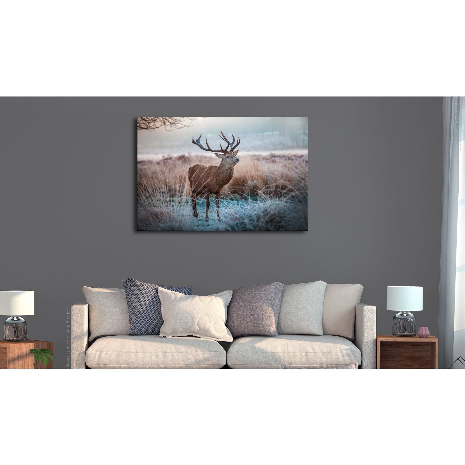 Tableau animal sauvage - 90 x 60 cm - 2