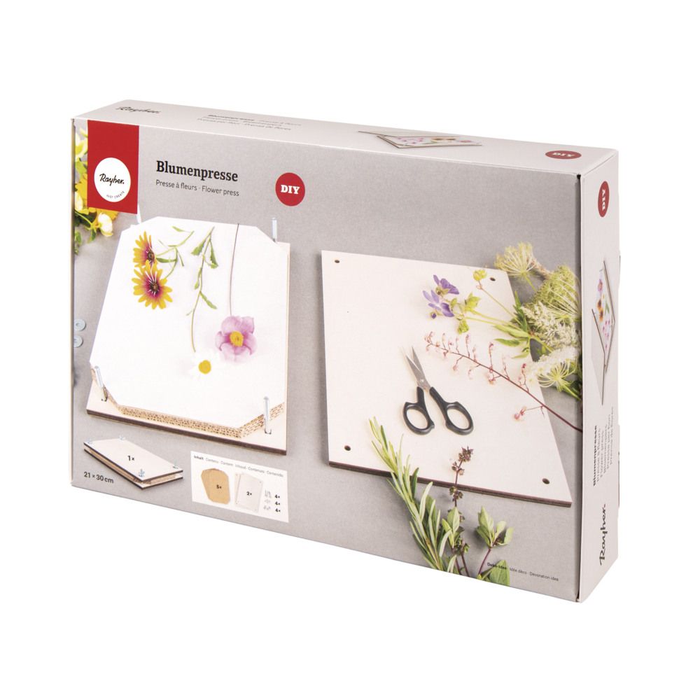 Kit presse fleurs pour herbier 4M loisirs creat... - Jeux