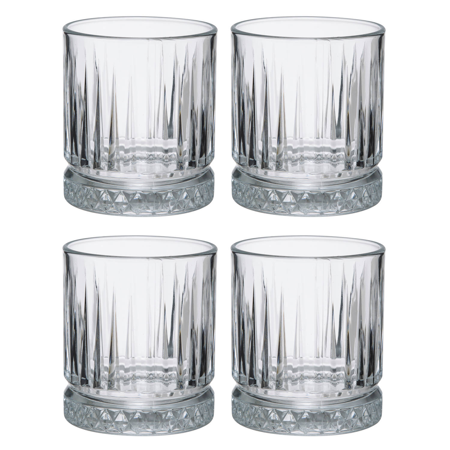 Secret De Gourmet 4 Vasos De Cristal Transparente Elysia Para Whisky, 35,5 Cl , Leroy Merlin