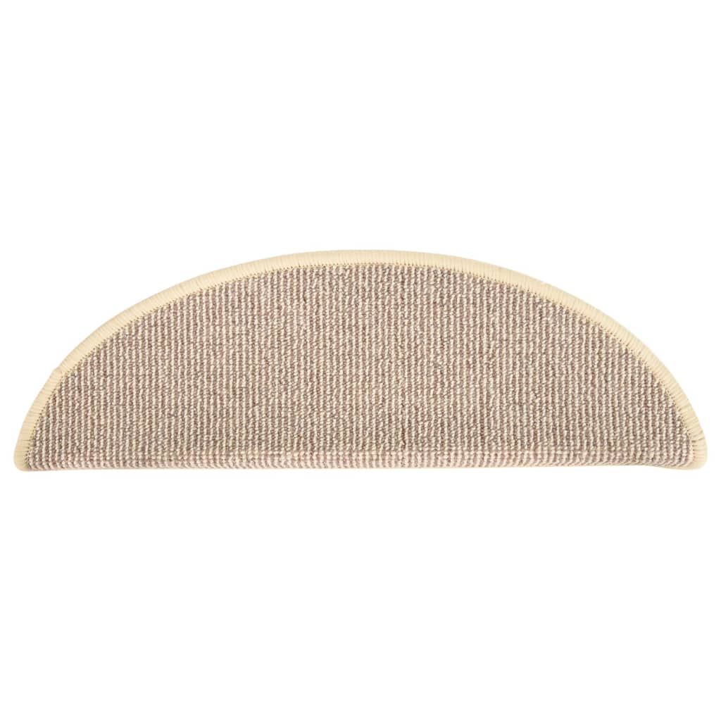 Tapis de marches d'escalier 15 pcs | Paillasson d'escalier Blanc et marron 65x21x4 cm CFW310778 - 5