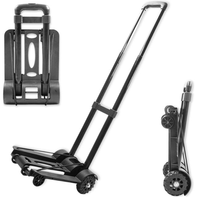 Diable pliant - Charge Max 40 kg - Poignée télescopique - Plateau avec 4 roues