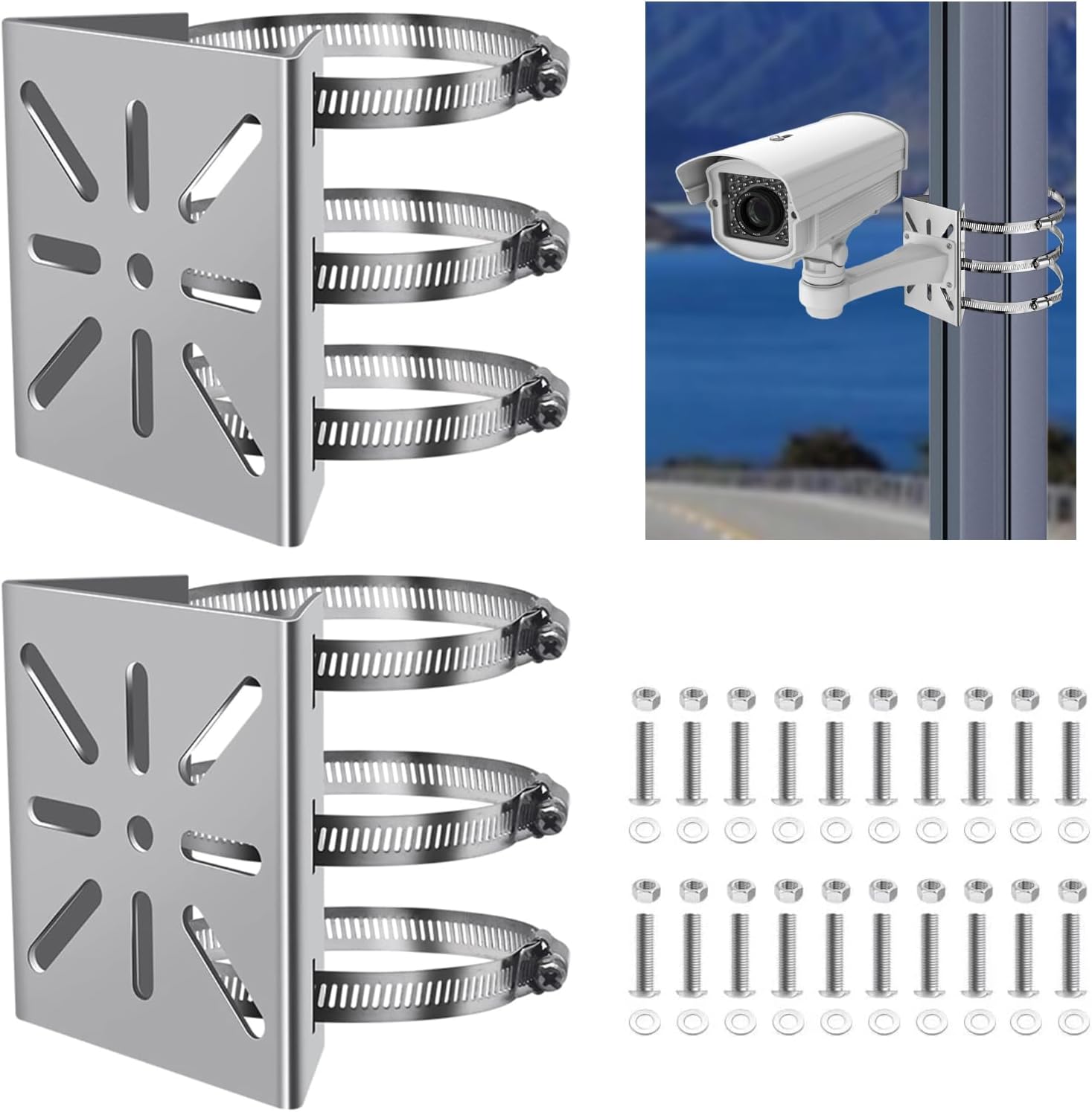 2 Pièces Support Camera Exterieur Support d'angle Camera Exterieur ...