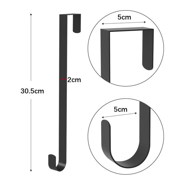 GameXcel Gancio per ghirlanda di Natale da 30,5 cm per porta d'ingresso, grande gancio in metallo per ghirlande natalizie sopra la porta, in ottone GameXcel Gancio per ghirlanda di Natale da 30,5 cm per porta d'ingresso, grande gancio in metallo per ghirlande natalizie sopra la porta, in ottone