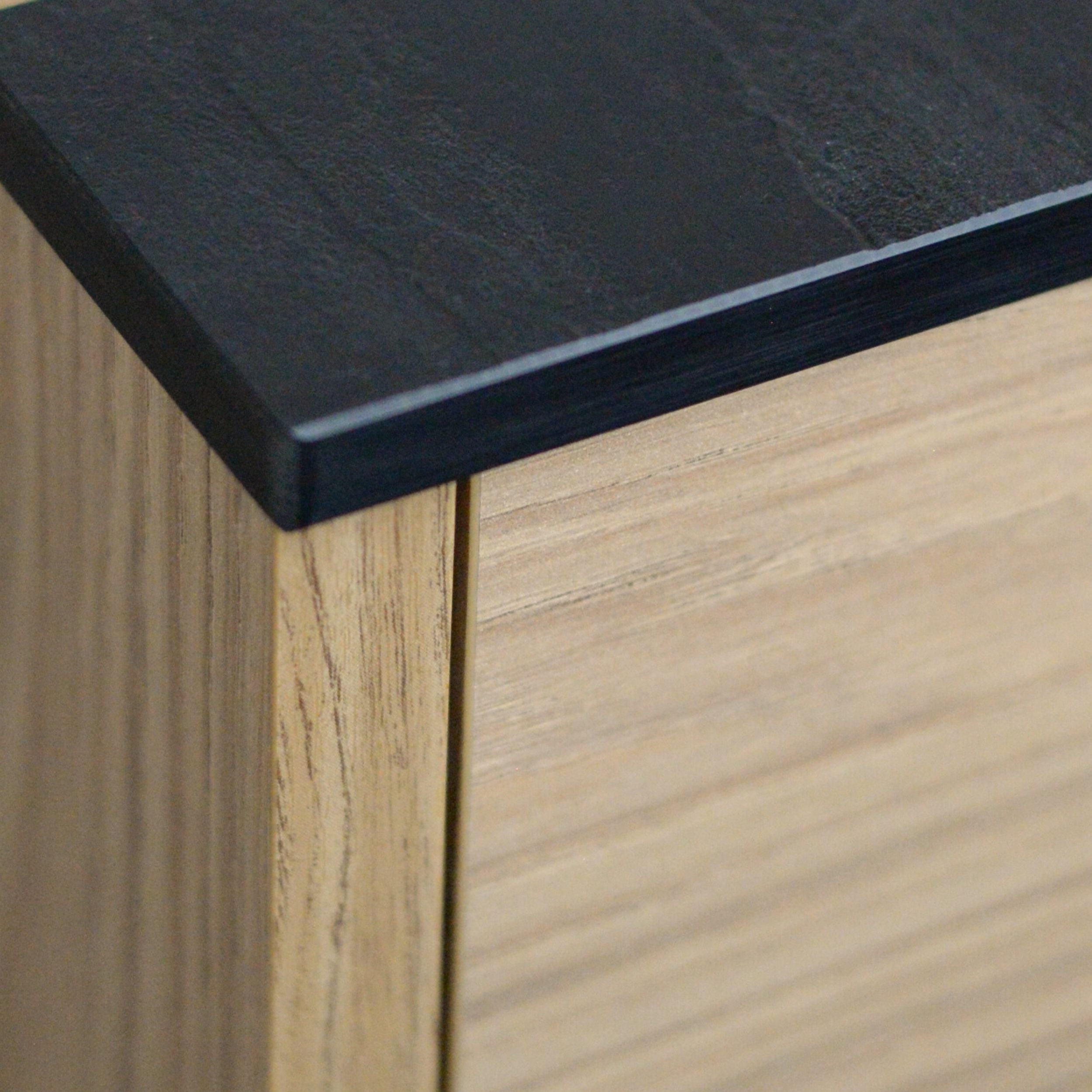 KOLM Blat łazienkowy HPL do szafki 45cm 45,5×46cm Black (0190SL)