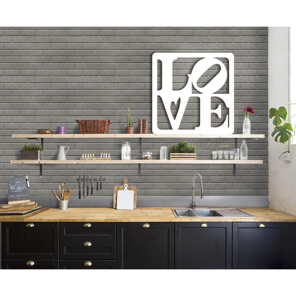 LOVE - Estructura moderna de PVC macizo 48 x 48 BLANCO | Leroy Merlin