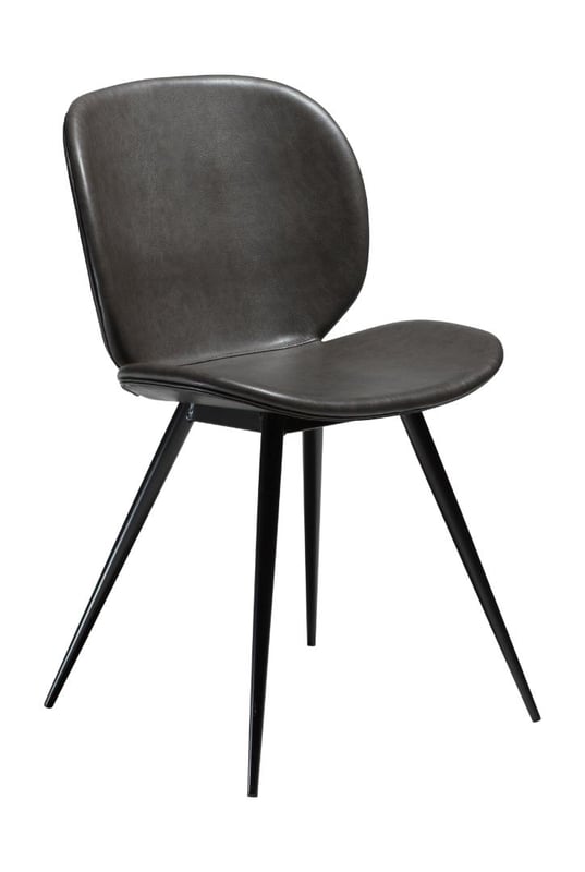 Cloud Dan-Form krzesło stołowe PU skóra sztuczna szara.