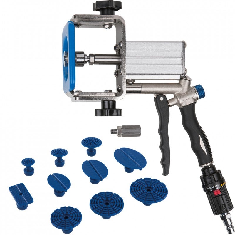 KS Tools 140.2520 Pistola levabolli pneumatica con accessori, 12 pz