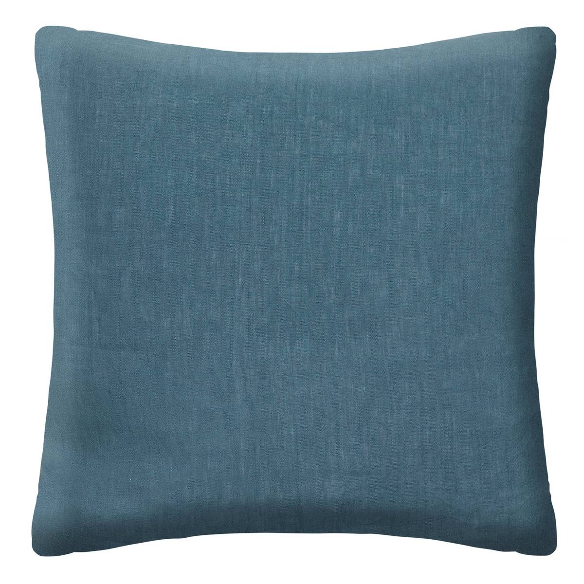 Funda de almohada linah azul - lino lavado 65x65 cm - atmosphera créateur d'intérieur