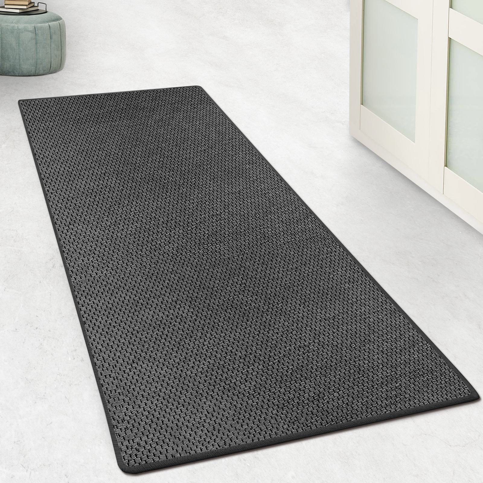 Tapis de couloir Kalkutta Aspect Sisal Anthracite 66 x 150 cm - 2