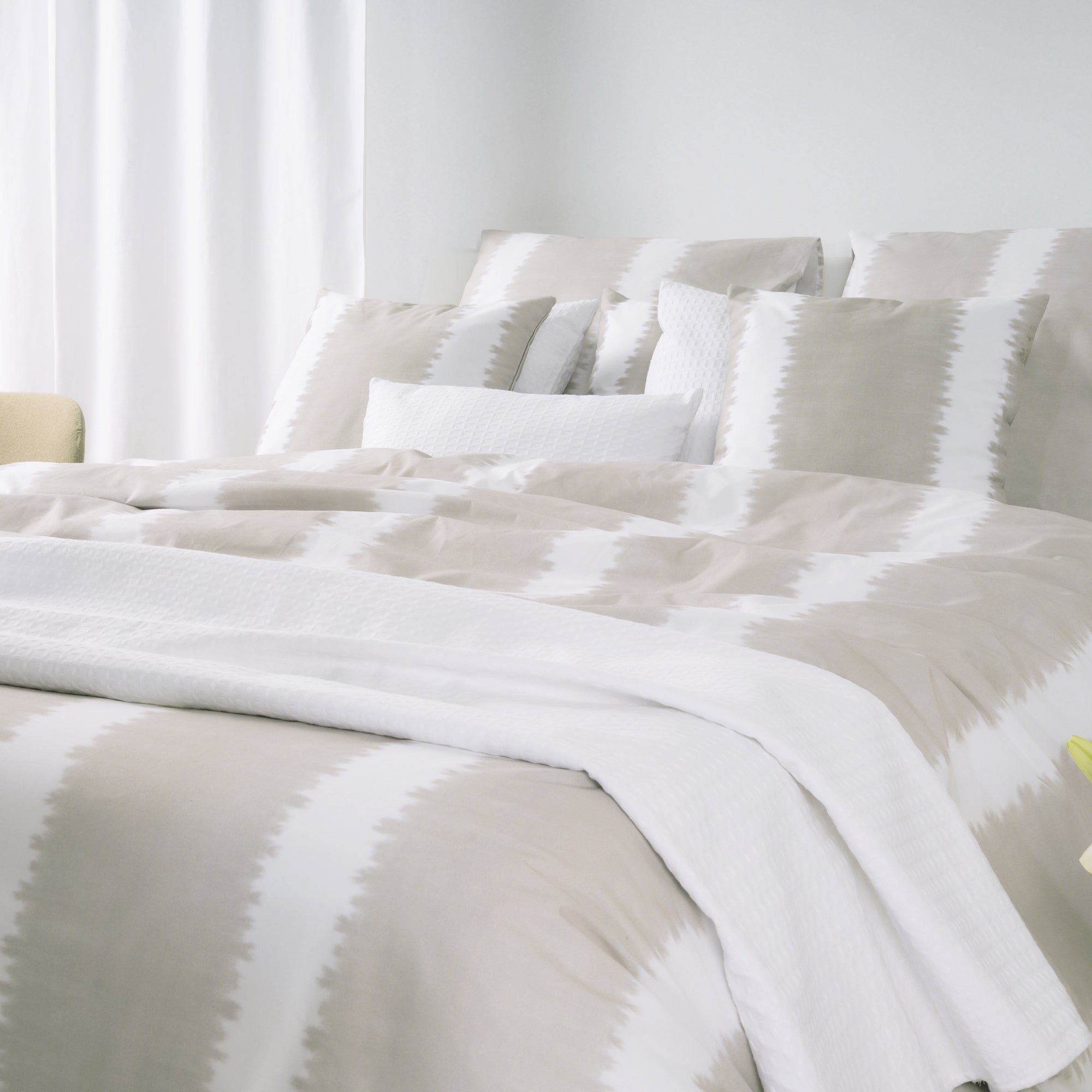 Capa de edredom Brístol Beig 260x240 cm - 4