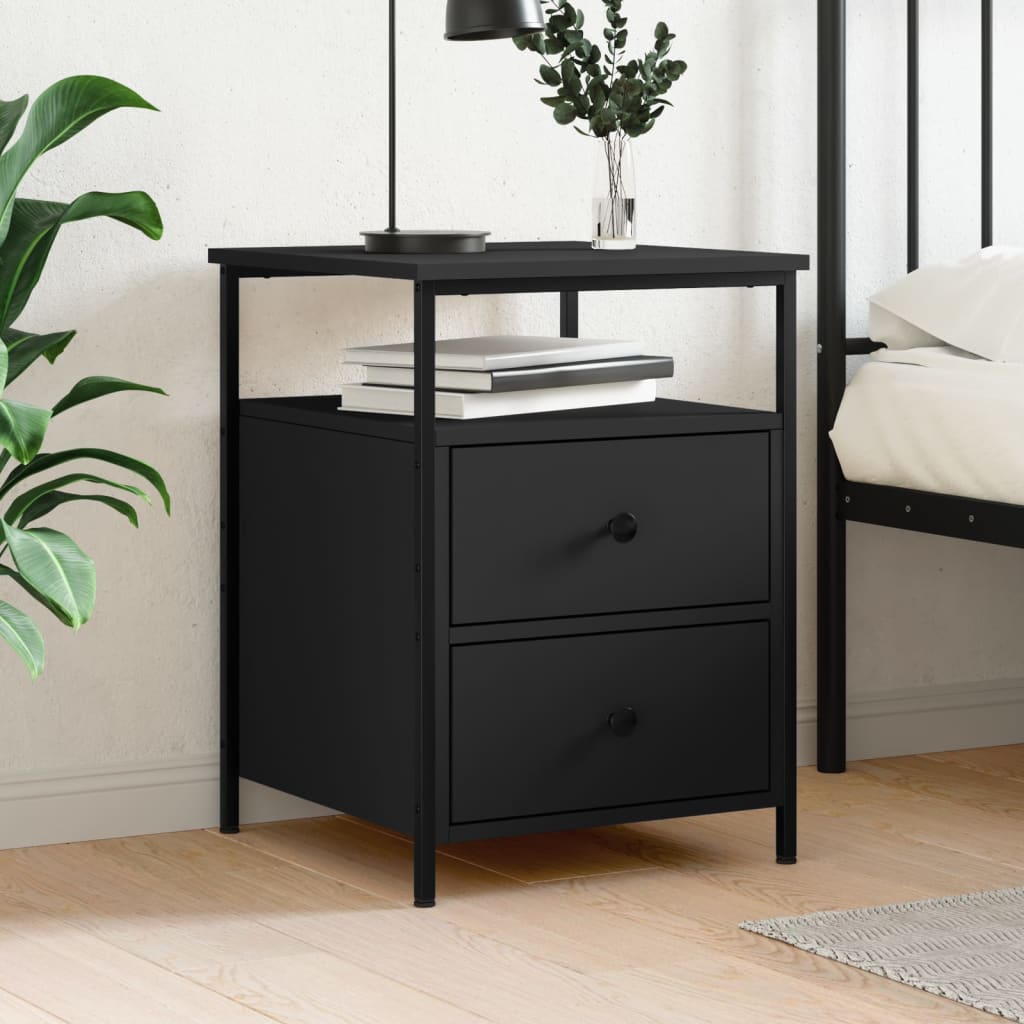 Table de chevet，Table d'appoint, Table de nuit pour Salon Chambre noir ...