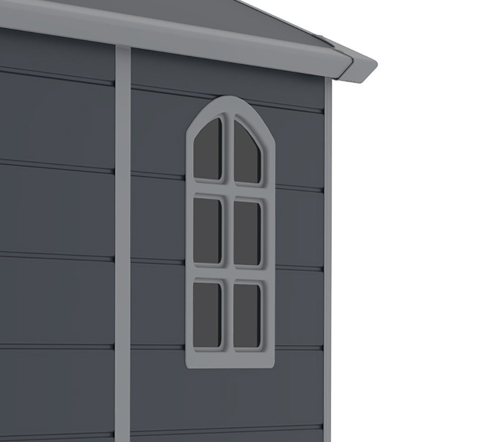 Abri de jardin en plastique Westmann Universo L | Anthracite | - 5
