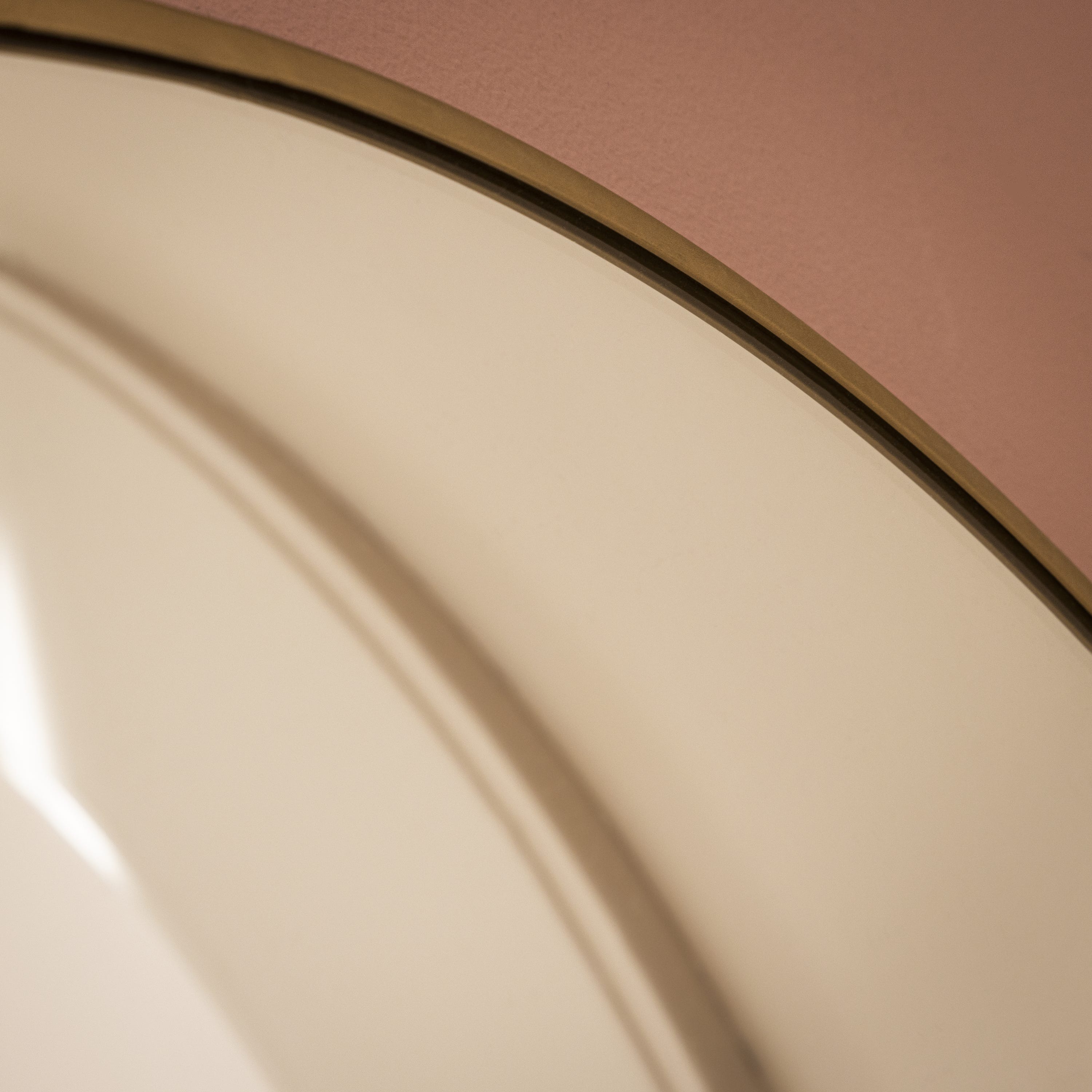 Miroir rond diamètre 60 cm métal doré BRIA - INSPIRE - 8