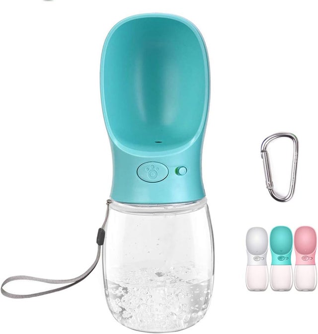 Bouteille d'eau Portable pour Chien, 350ml Bouteille d'eau de Voyage antibactérienne de qualidade Alimentaire pour Chien et Chat