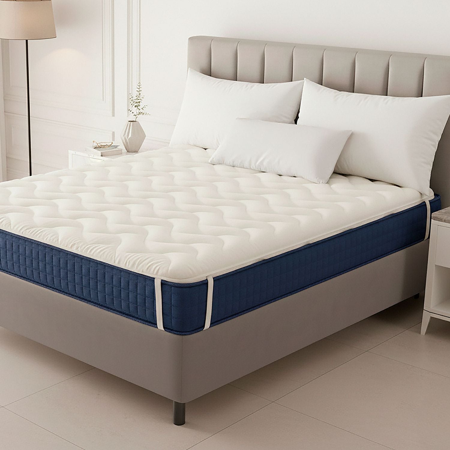Topper Viscoelástico 135x190cm - Memory Foam Transpirable - Cara Invierno/Verano - Fusion Home - 7