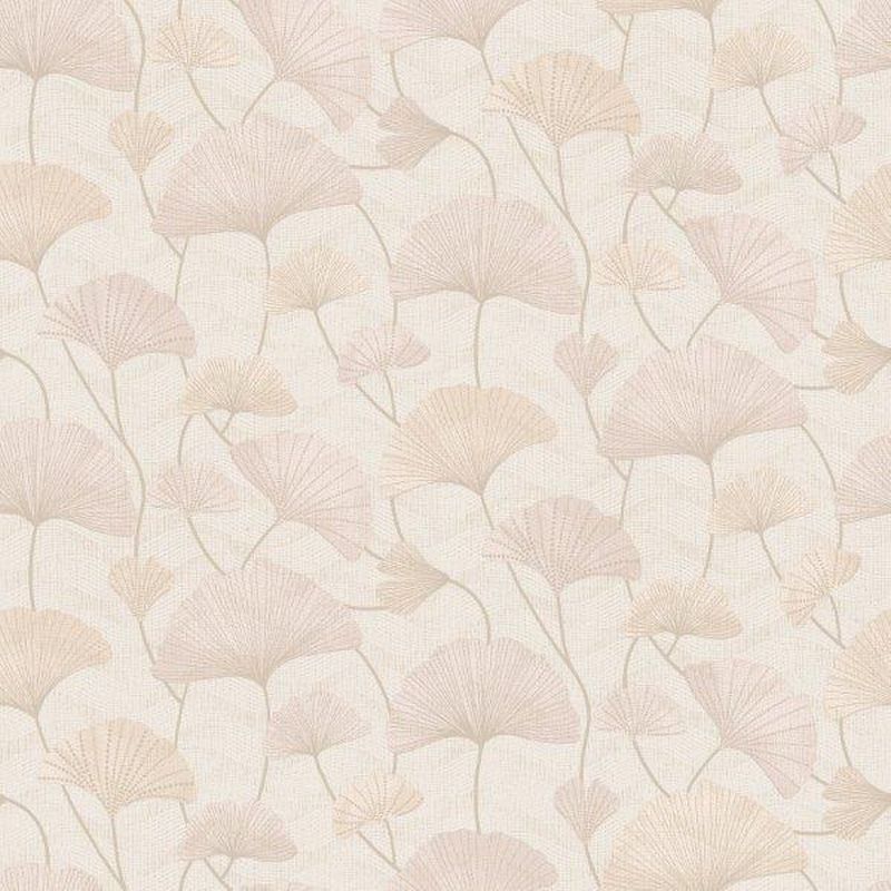 Papier peint feuilles de ginkgo rose - 53 cm x 10.05 m - Borastapeter - 7
