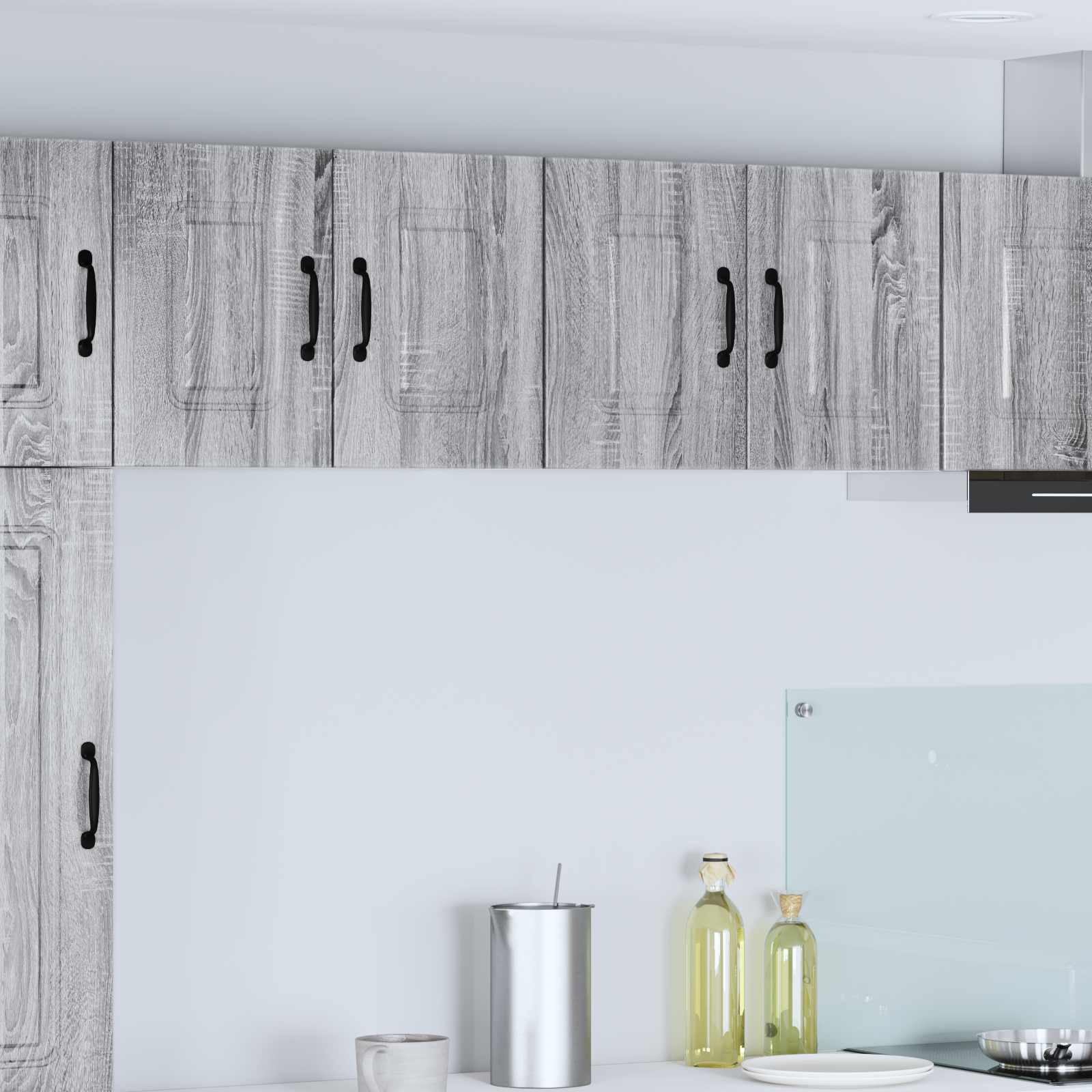 Cuisine Haut Gris Meuble Haut De Cuisine Armoire De Cuisine Gris Sonoma 60 X 31 X 40 Cm  8343fr Leroy Merlin
