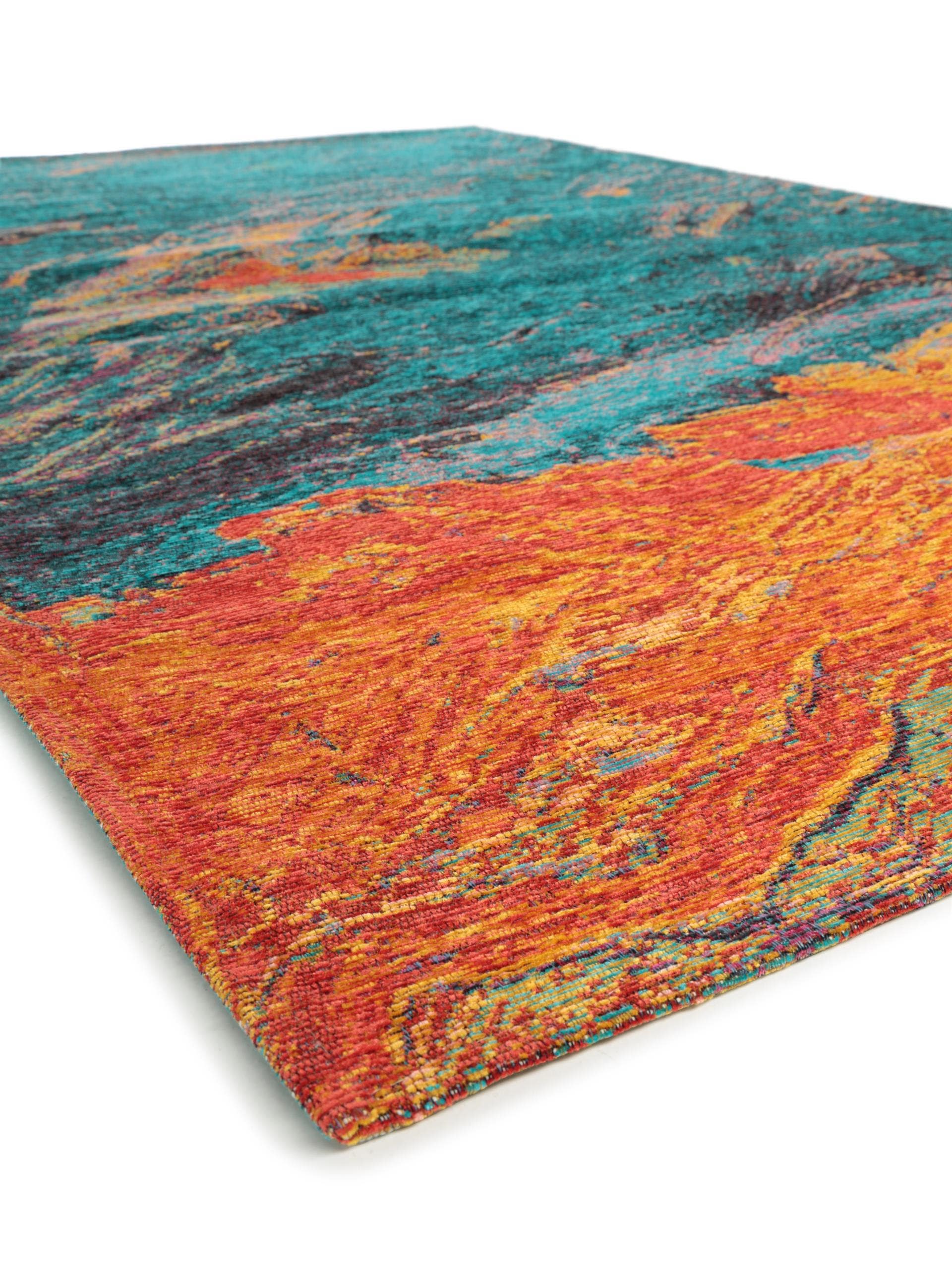 BENUTA - Tapis tissé à plat Stay turquoise 155x235 cm - 4