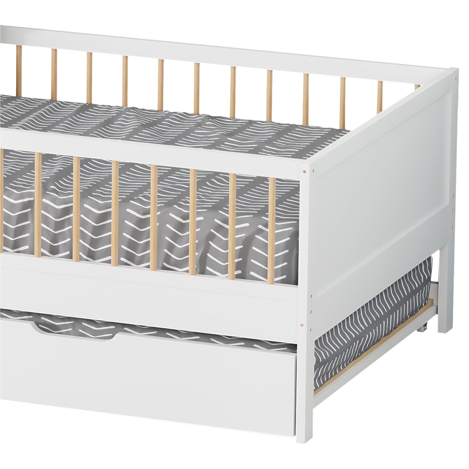 Cama nido infantil 190x90cm blanco ADAM - 5