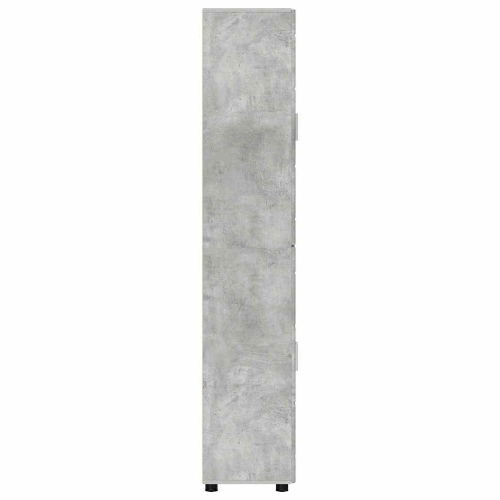 Armoire Haut de rangement - Armoire De Chambre avec étagère Gris béton 60 x 35 x 182 cm - 7