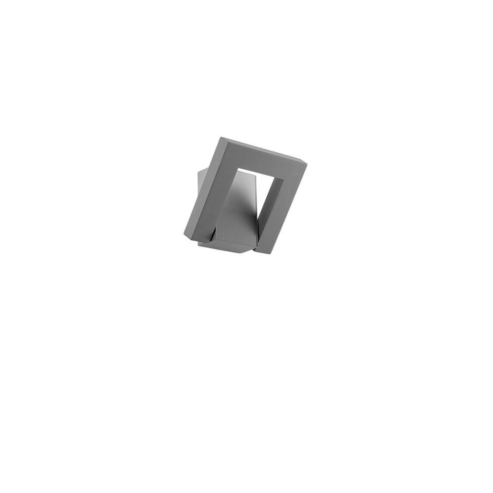 Leva - 12W LED wall light, CCT 3000K-4000K, 340° adjustable, 960 lm, IP54, Cement Grey - Perenz