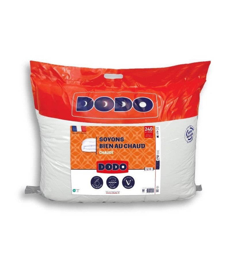 Couette DODO Instant Douillet - 220x240 Cm, Garnissage 300g/m², Enveloppe 100% Polyester, Blanc - 8