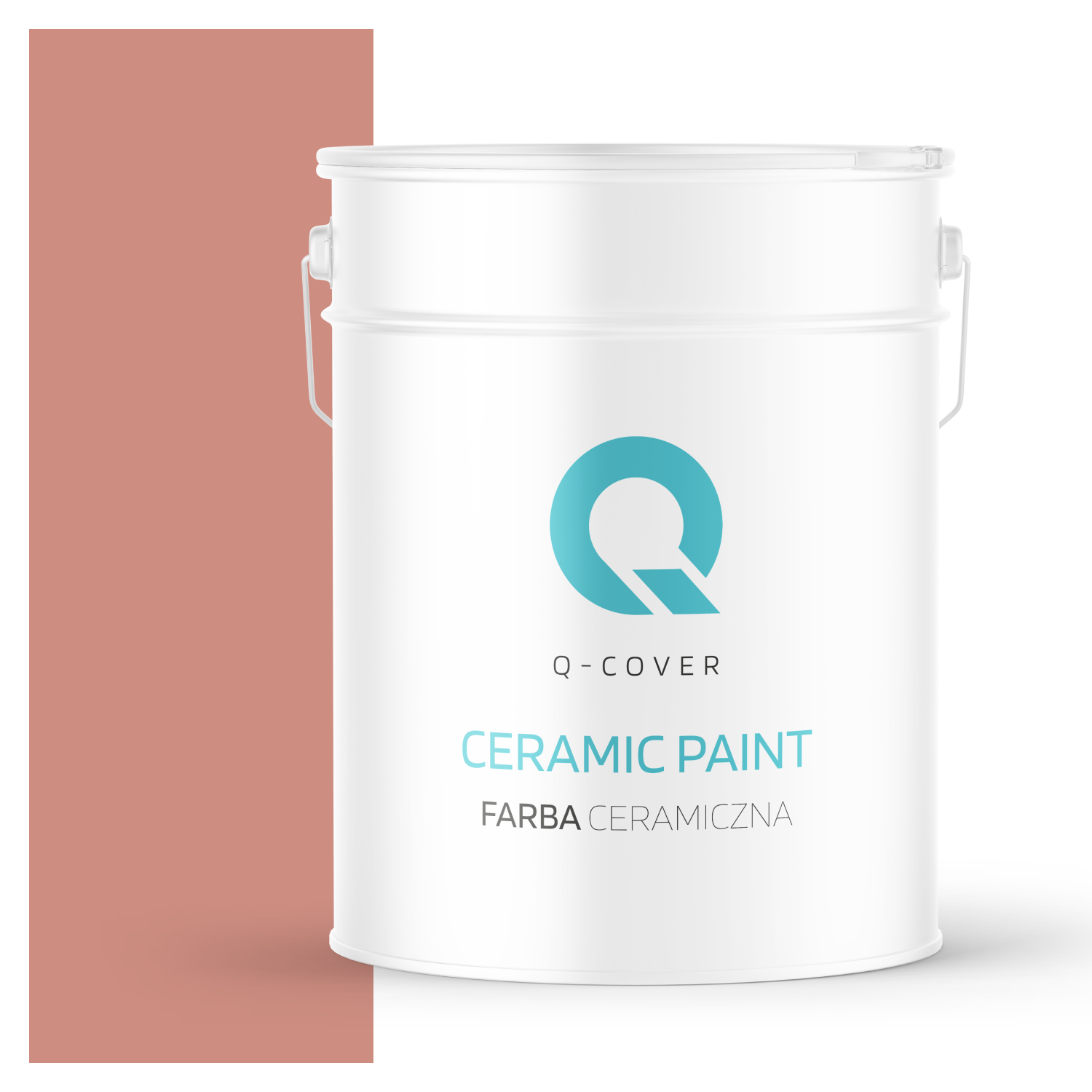 Farba Ceramiczna Do Ścian i Sufitów Q-Cover Łososiowy H5533 Głęboki Mat 10L